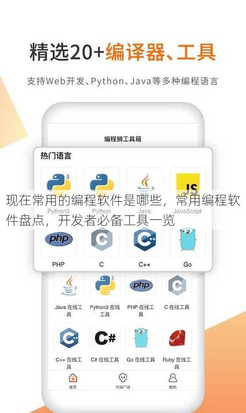 现在常用的编程软件是哪些