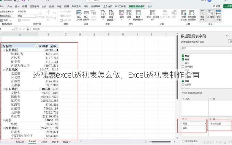 透视表excel透视表怎么做