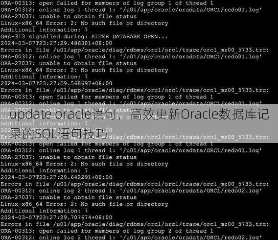 update oracle语句