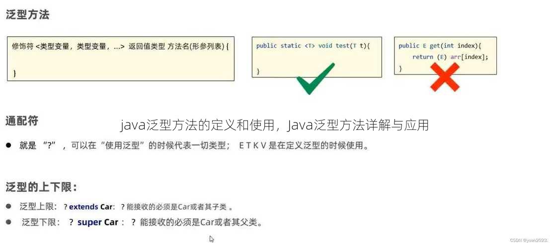 java泛型方法的定义和使用