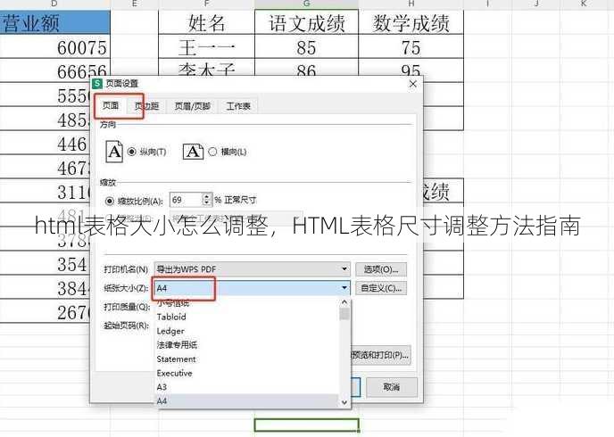 html表格大小怎么调整