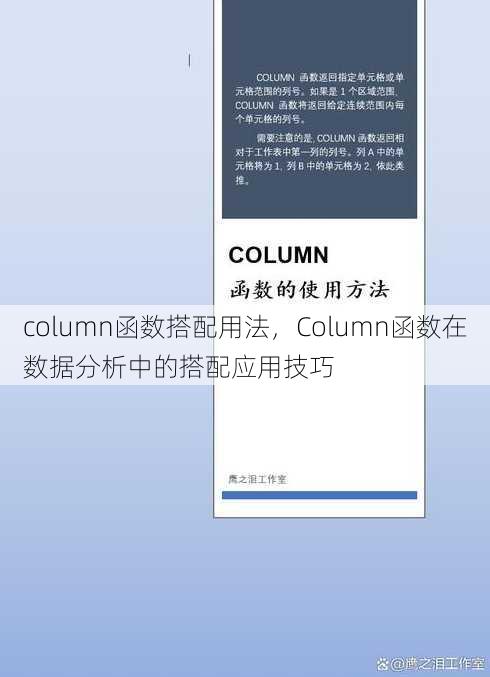 column函数搭配用法
