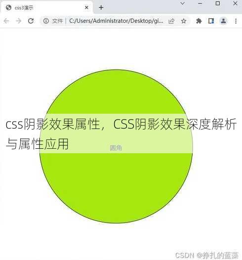 css阴影效果属性