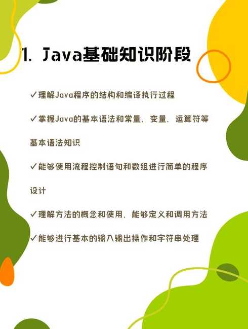 java需要掌握的技术（java需要学的技术）