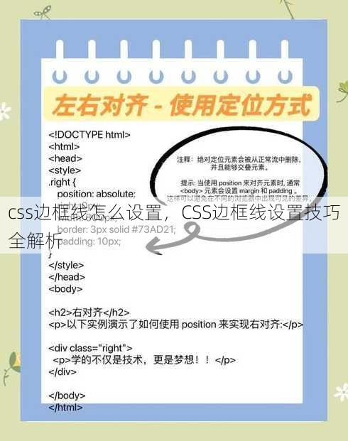 css边框线怎么设置