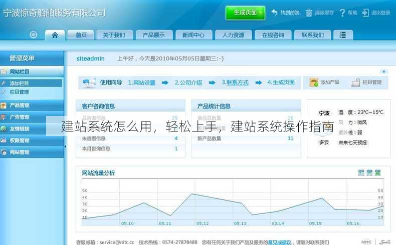 建站系统怎么用