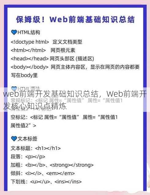 web前端开发基础知识总结