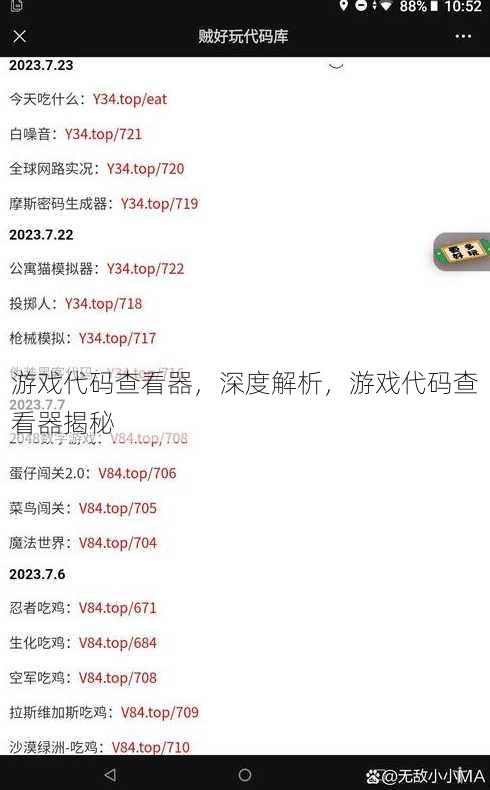 游戏代码查看器