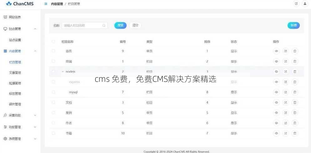 cms 免费