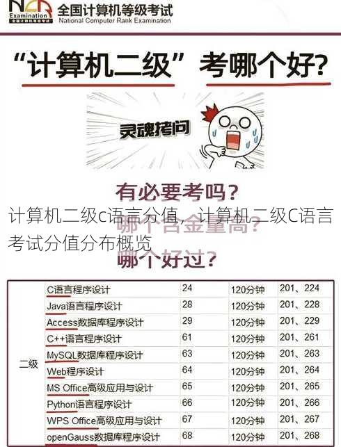 计算机二级c语言分值