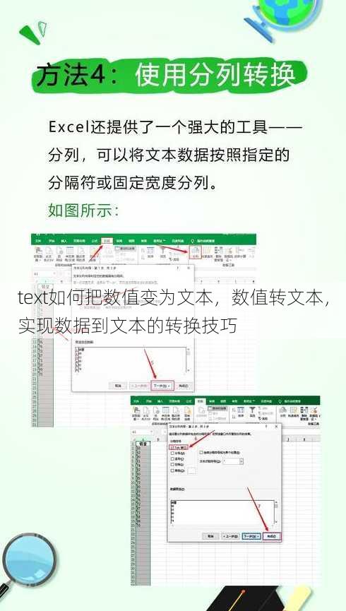 text如何把数值变为文本
