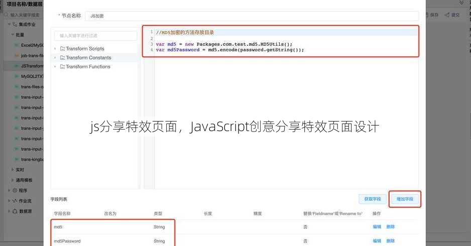 js分享特效页面