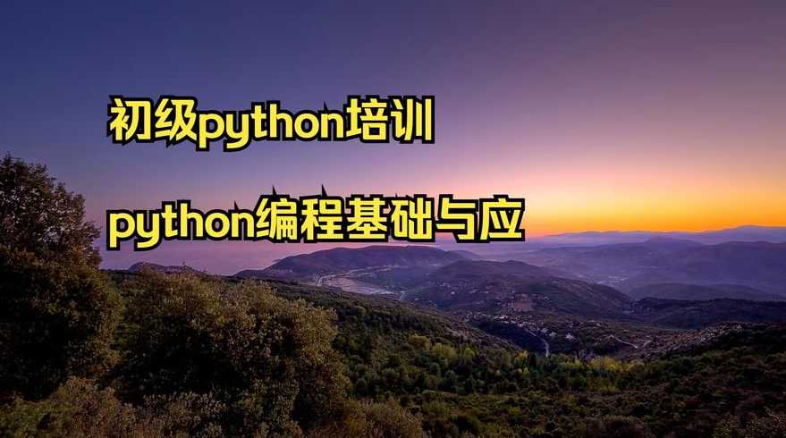 python编程入门自学网站（python编程入门培训）