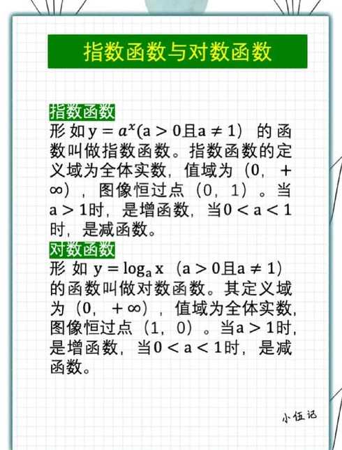 对数函数和指数函数求导（指数函数与对数函数导数关系）