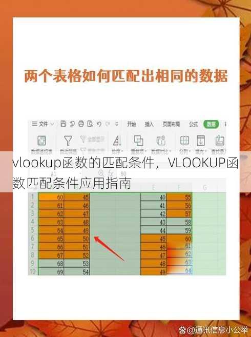 vlookup函数的匹配条件
