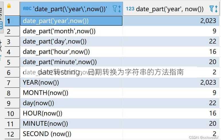 date转string