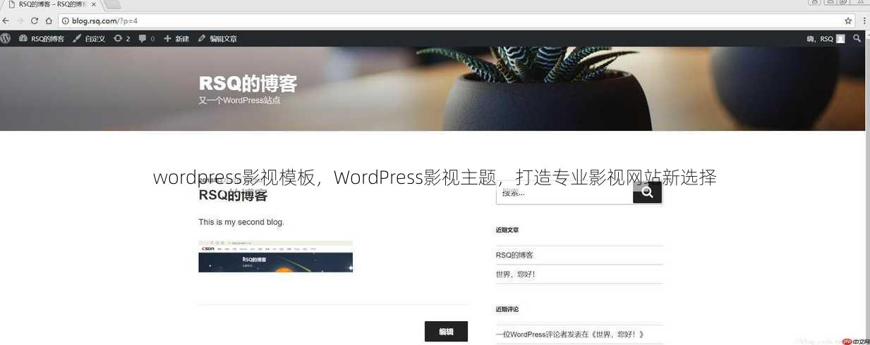 wordpress影视模板