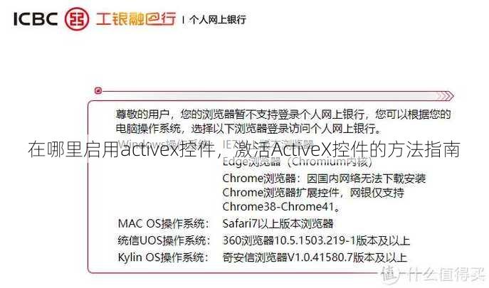 在哪里启用activex控件