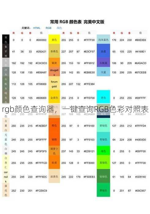rgb颜色查询器