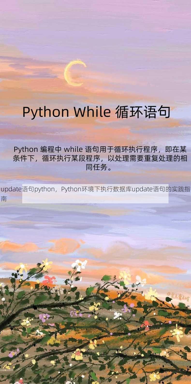 update语句python