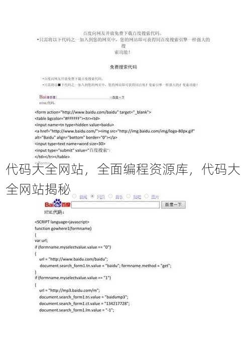 代码大全网站