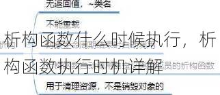 析构函数什么时候执行