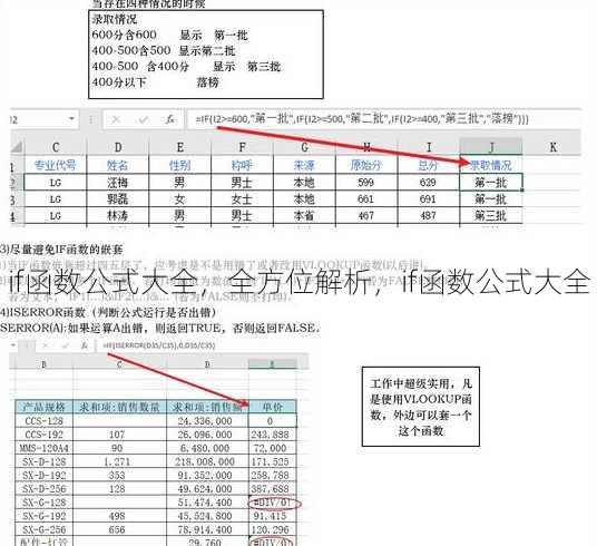 if函数公式大全