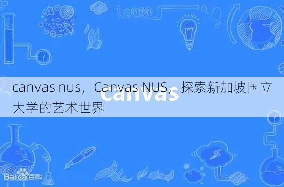 canvas nus