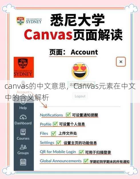canvas的中文意思