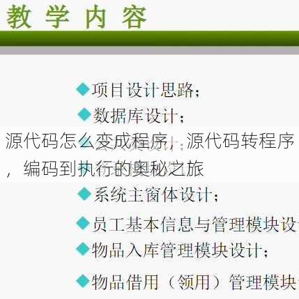 源代码怎么变成程序