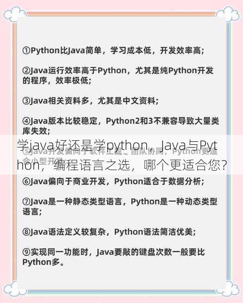 学java好还是学python