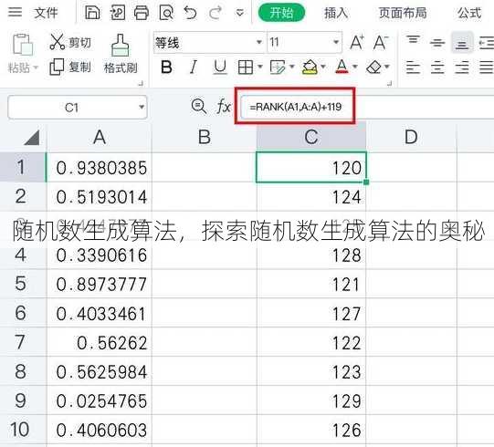 随机数生成算法