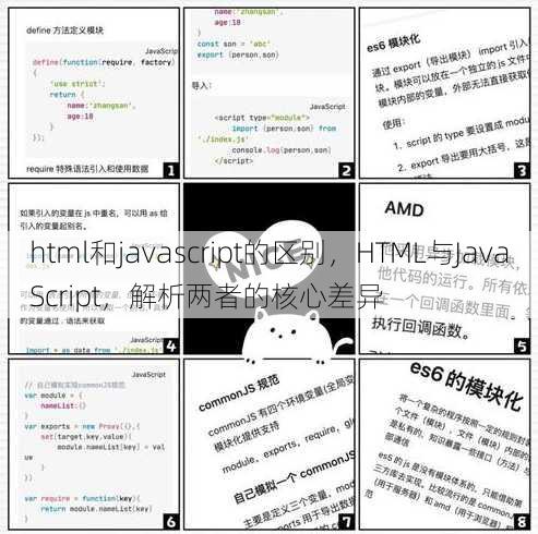 html和javascript的区别