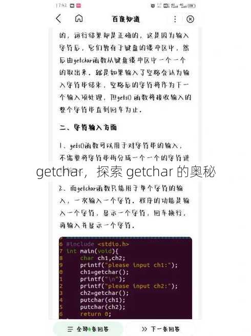 getchar
