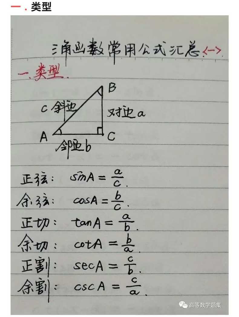 三角函数加减法公式（三角函数加减法公式什么时候学的）