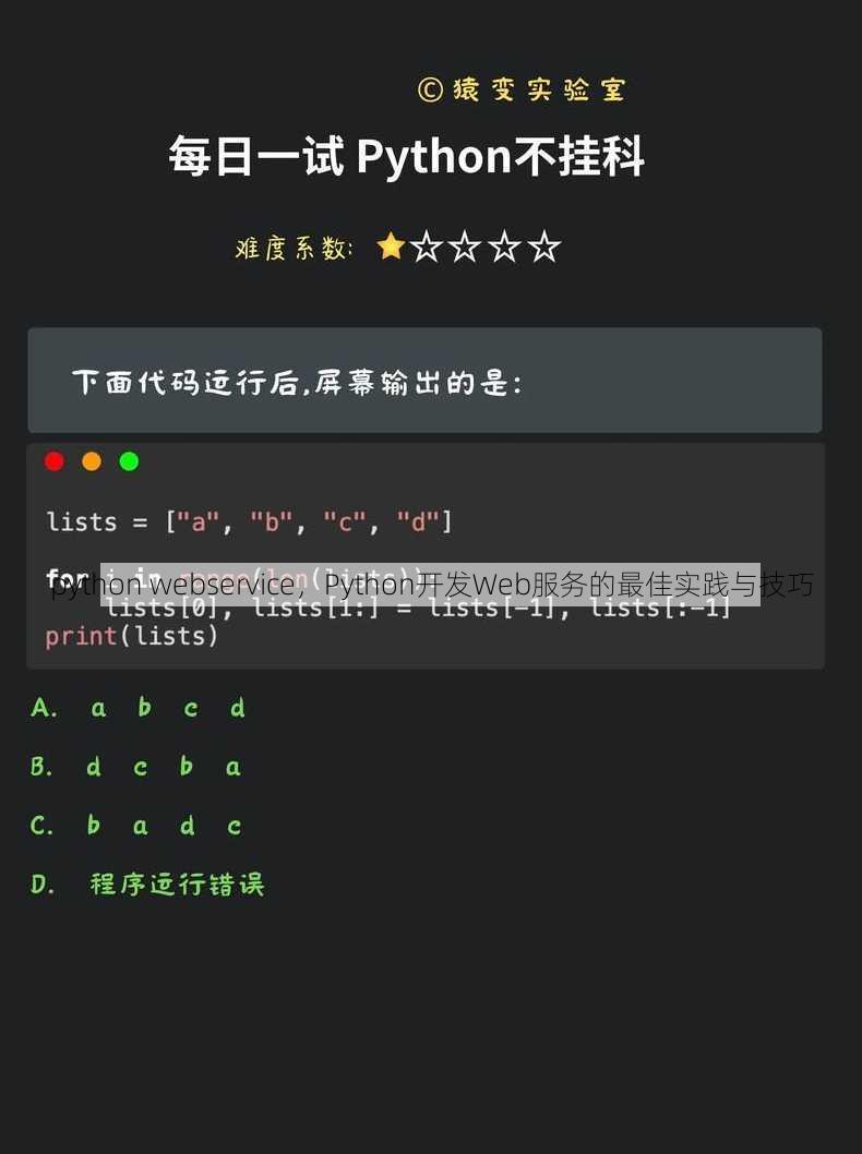 python webservice