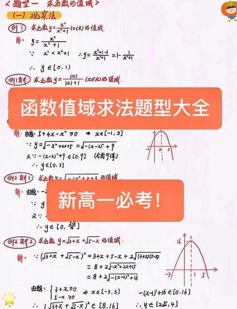 值域的求法口诀（值域的基本求法）