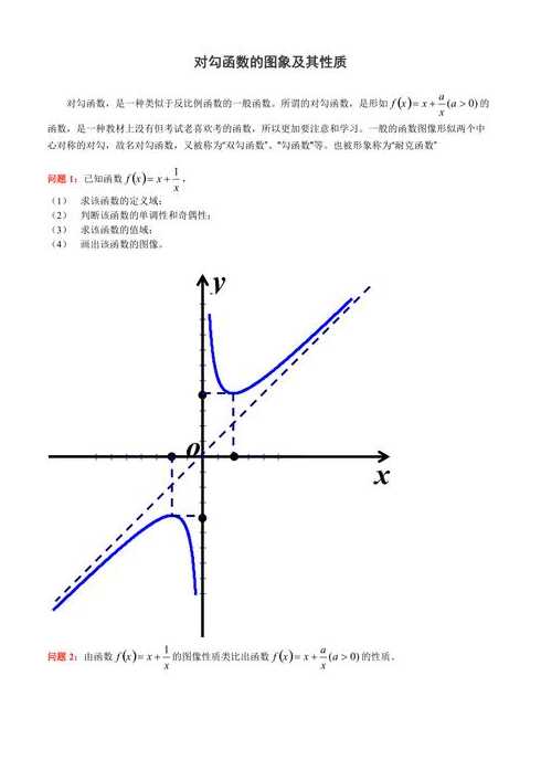 对勾函数的图像和性质（对勾函数的图像及性质）