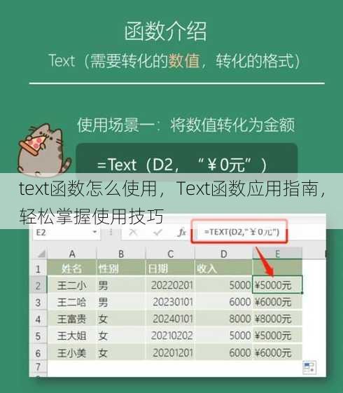 text函数怎么使用