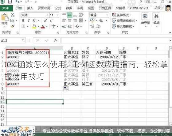text函数怎么使用