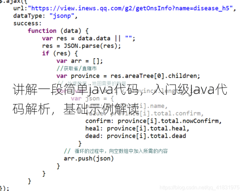 讲解一段简单java代码
