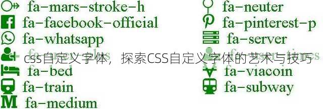 css自定义字体