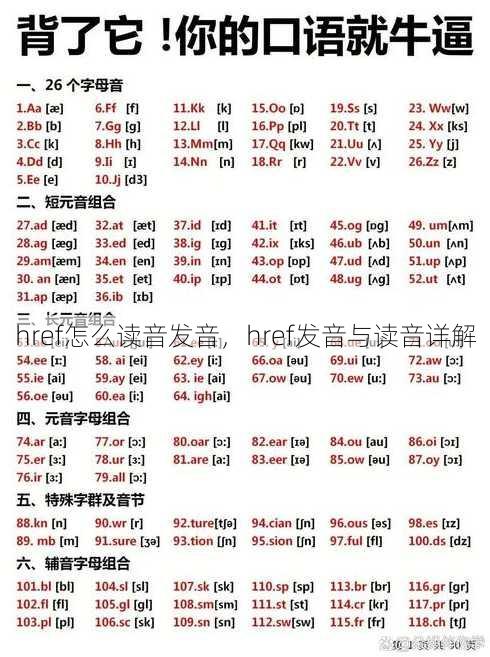 href怎么读音发音