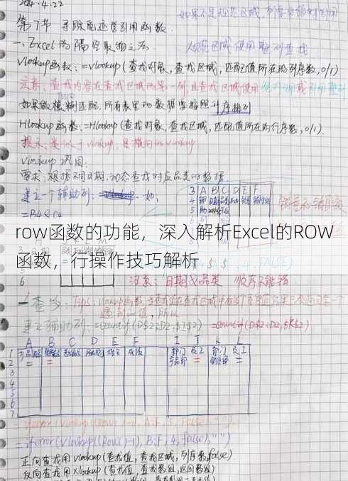 row函数的功能
