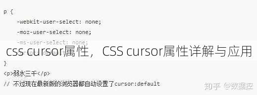 css cursor属性