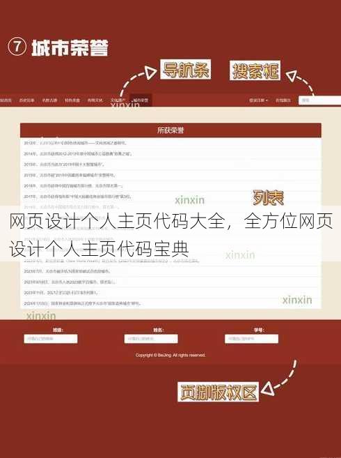 网页设计个人主页代码大全