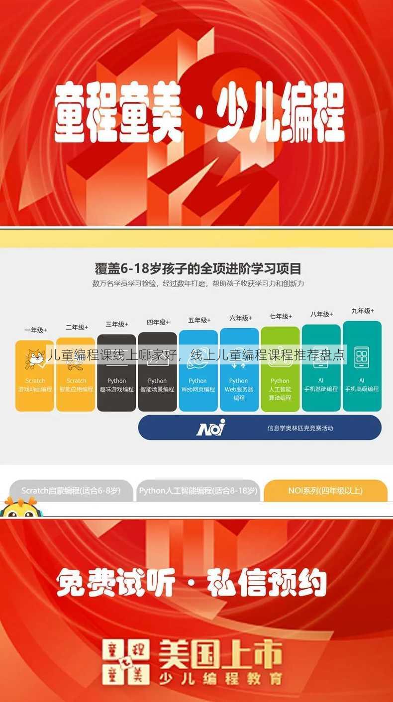 儿童编程课线上哪家好