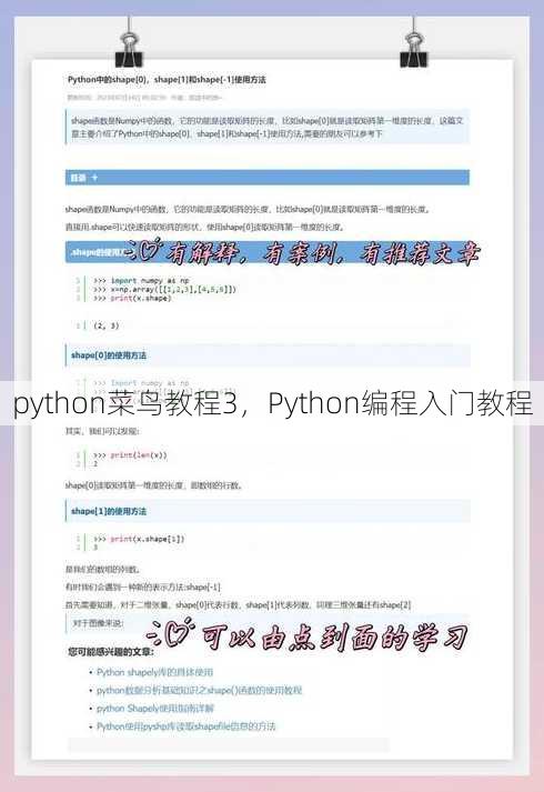 python菜鸟教程3