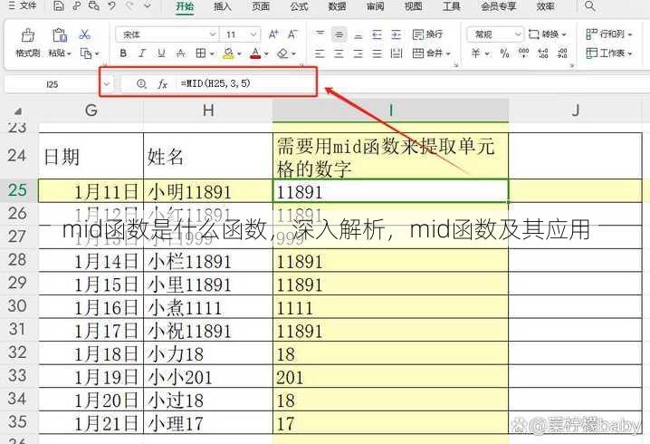 mid函数是什么函数