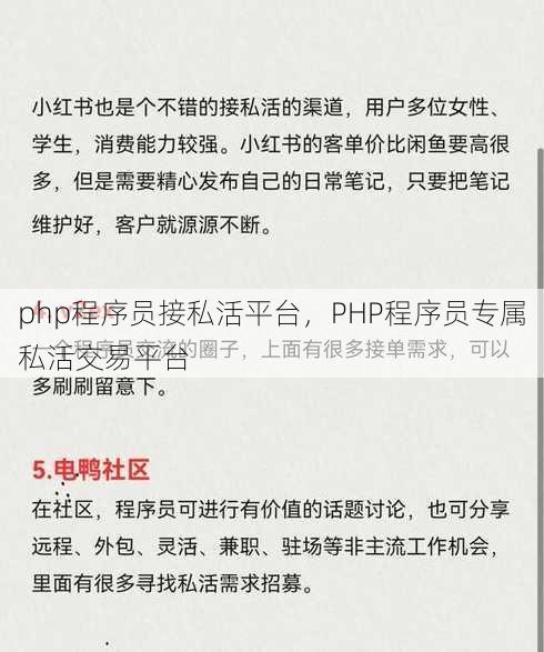 php程序员接私活平台